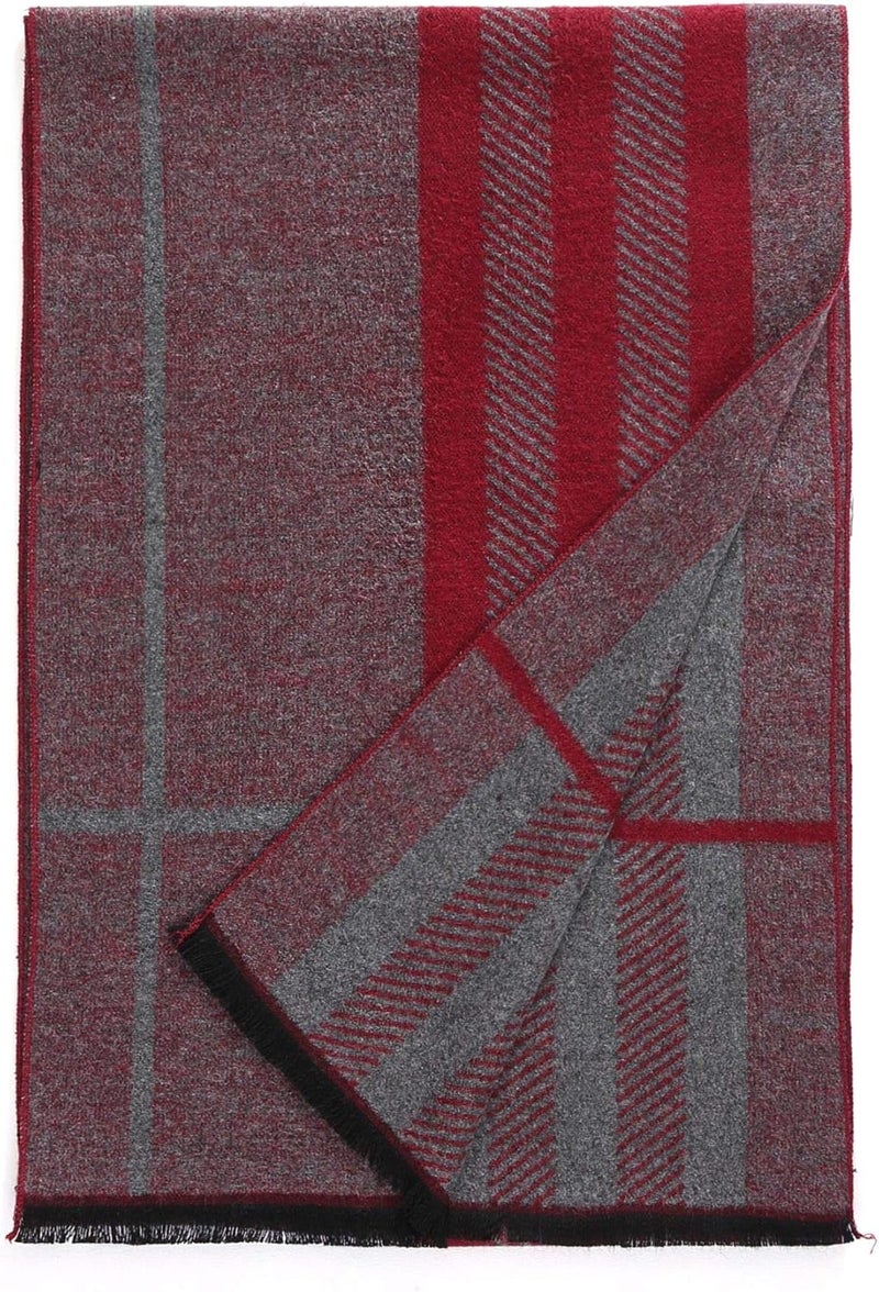 FULLRON Store Men Winter Scarf Soft Warm Long Cashmere Feel Scarves - Image 2